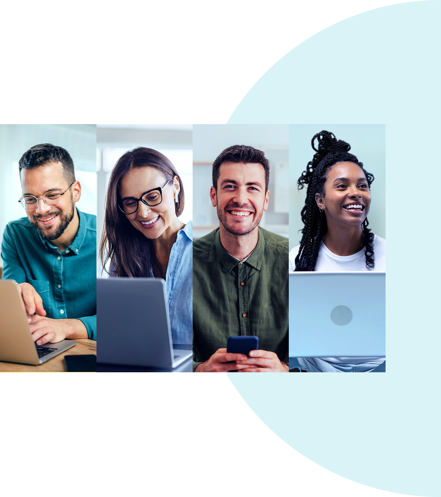 diversos afiliados trabalhando